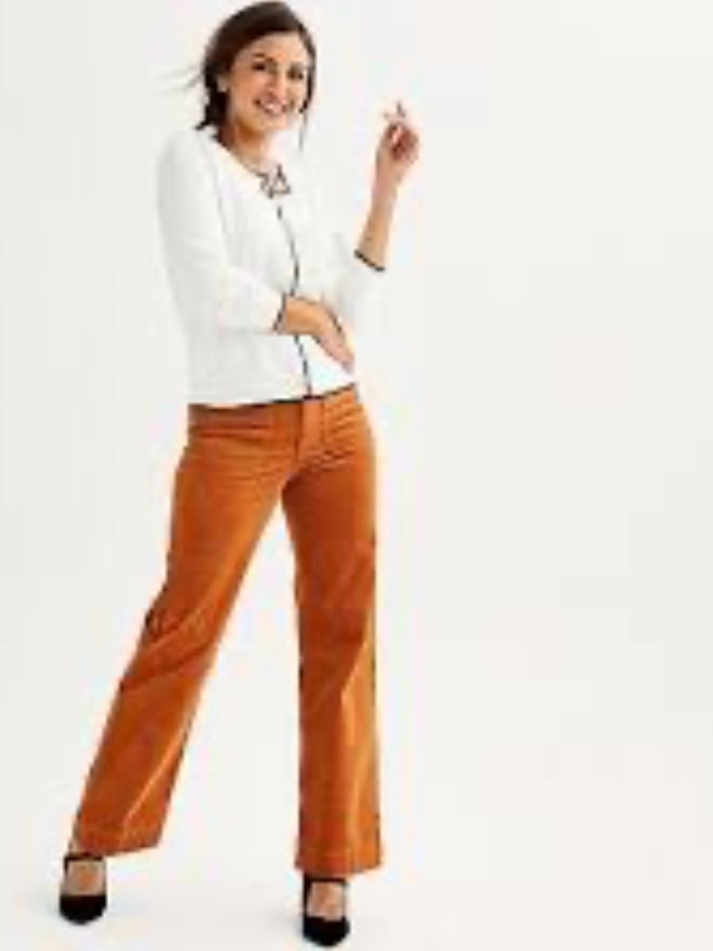 Draper James RSVP Corduroy
Pants Sz 10 Boot Cut Patch
Patch Pockets Pumpkin